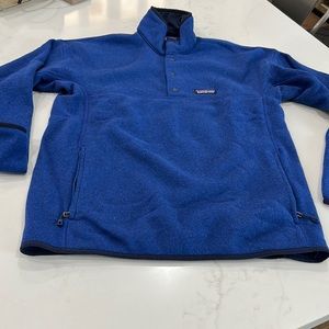 Mens Patagonia blue pullover